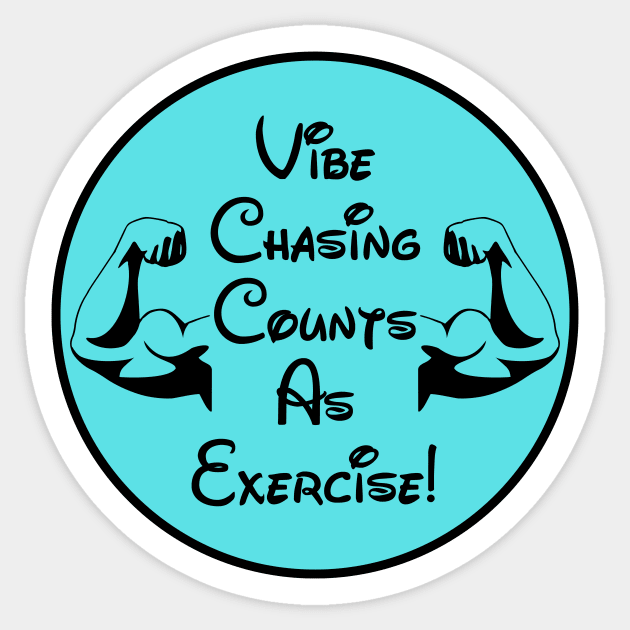 Vibe Chasing Is Exercise Sticker by Disney Assembled